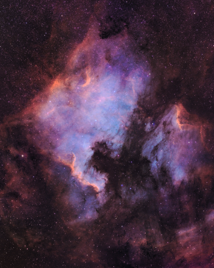 North America and Pelican Nebulae