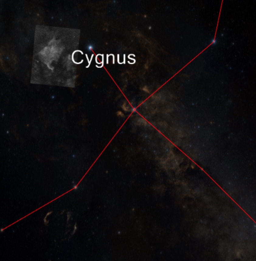 ngc7000 in the WorldWideTelescope screenshot