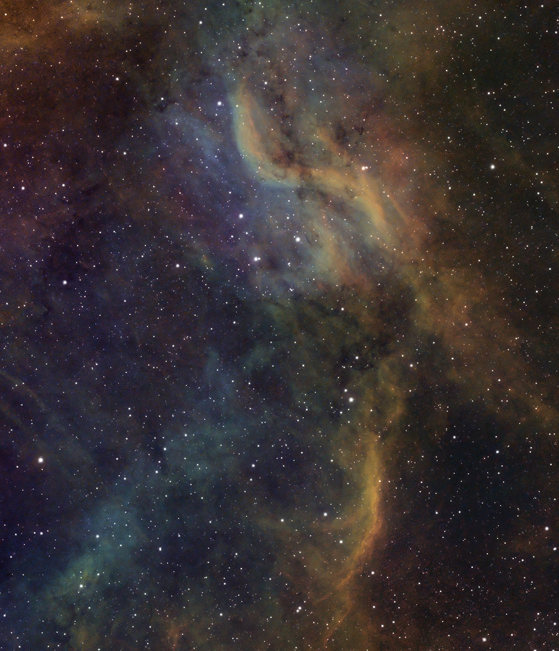 Image of Simeis 57, Propeller Nebula, SHO